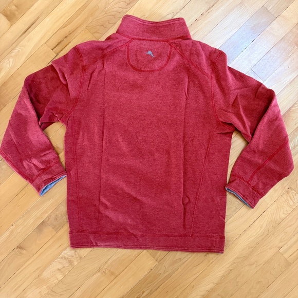 EUC Tommy Bahama Mens Reversible Sweater Rust and Grey Two Tone Size M - Picture 5 of 7